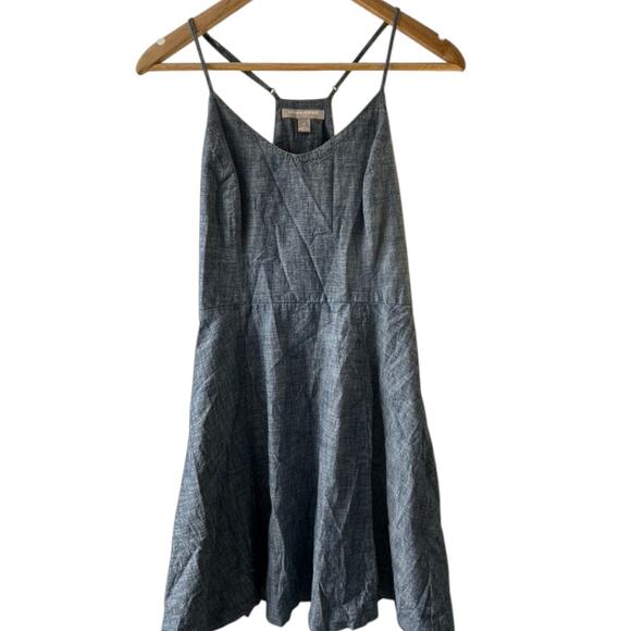 Banana Republic Dresses & Skirts - Banana Republic Chambray Blue Fit and Flare Sun Dress Women's Size 4